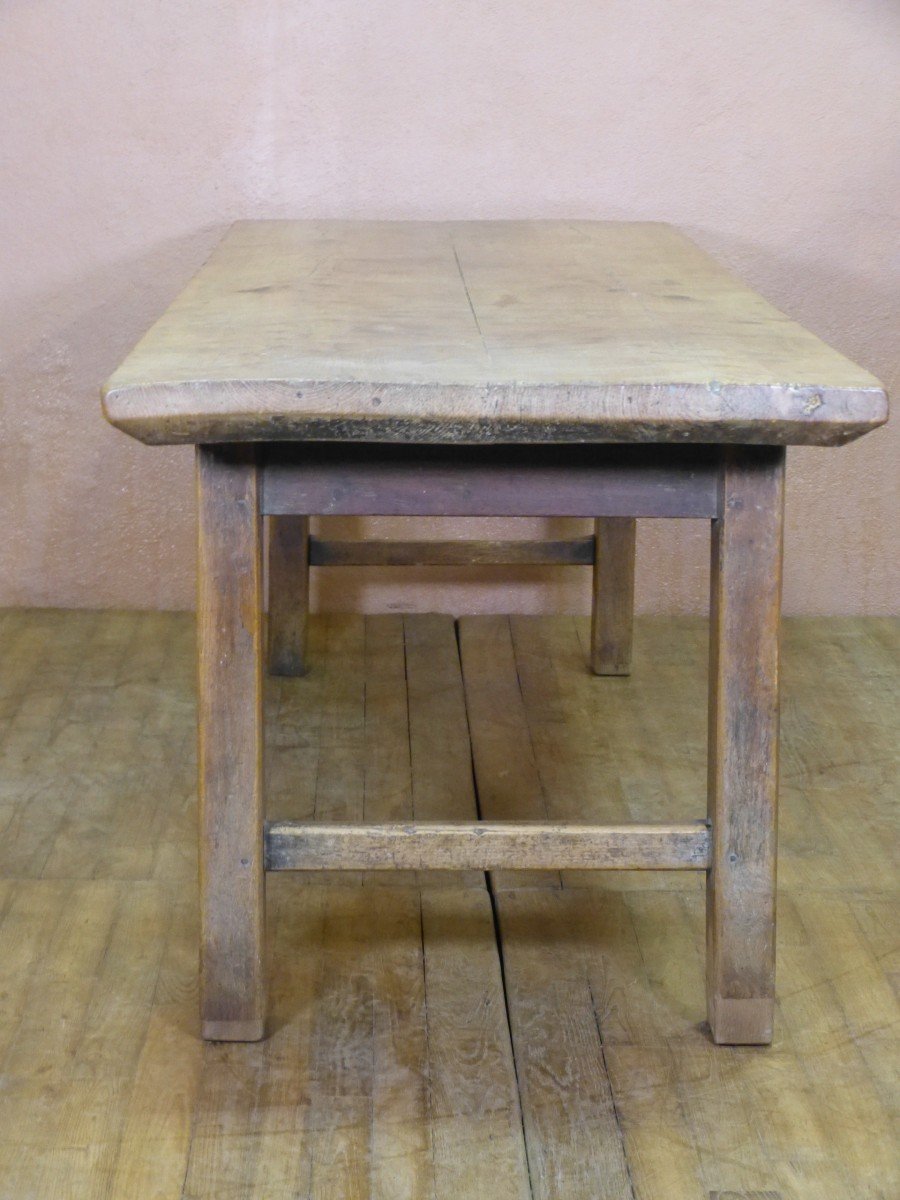 Grande Table De Ferme De Normandie En Orme 248 Cm-photo-4