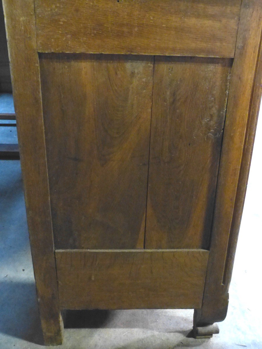 Large Lorrain Oak Sideboard With 8 Doors Two Cellar Bodies Inlays Plum Tree Château-photo-8