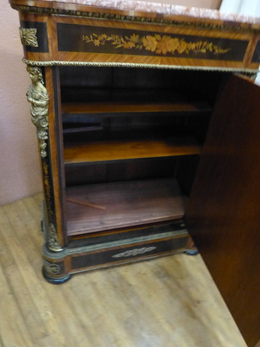 Pair Of Napoleon III Furniture At Support Height Low Buffet-photo-4