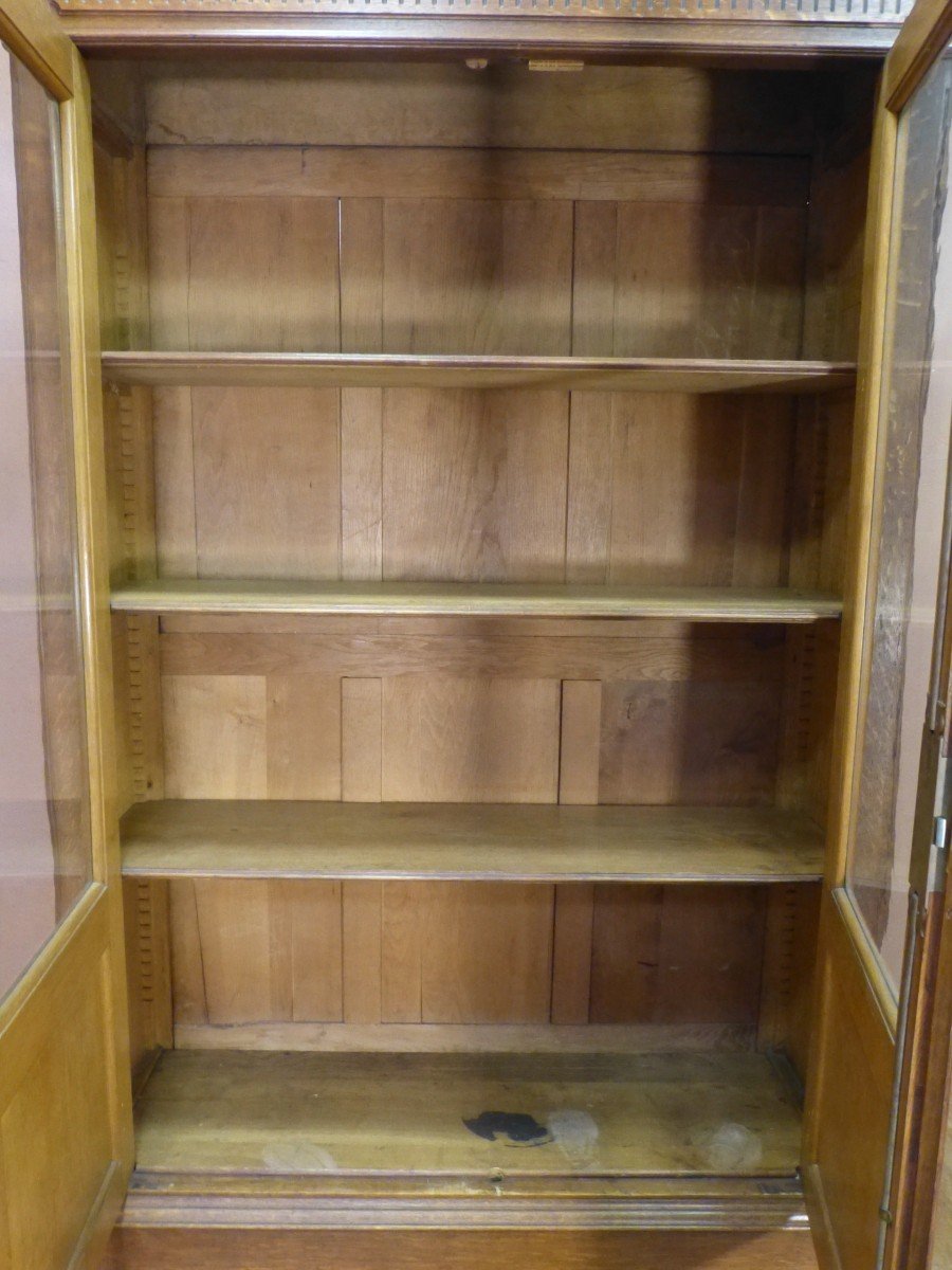 19th Century Oak Bookcase-photo-4