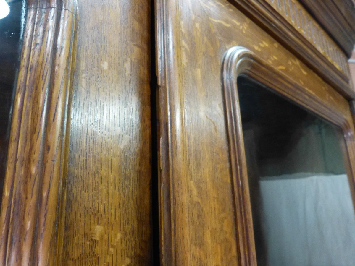 19th Century Oak Bookcase-photo-8