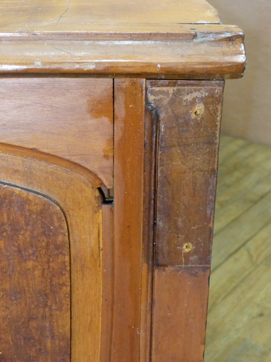 Large Art Nouveau Drawer Unit 2 Meter Sideboard Counter In Mahogany-photo-2