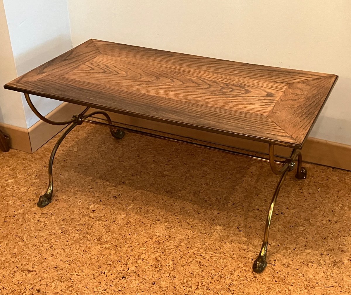 Maison Jansen, Table Basse Années 40 Néo-classique Dessus Bois