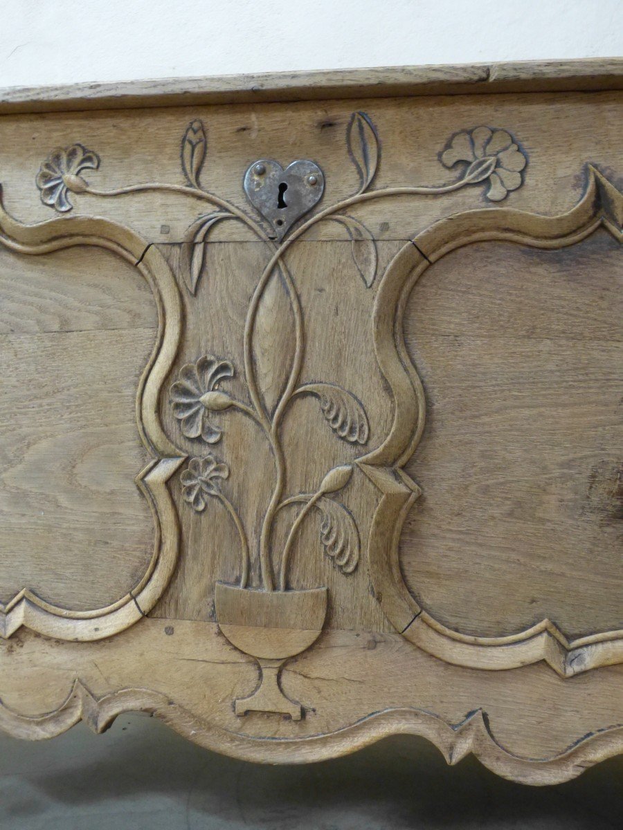 Lorrain Chest In Bleached Oak South Of Metz Louis XV 19th Lorraine-photo-4