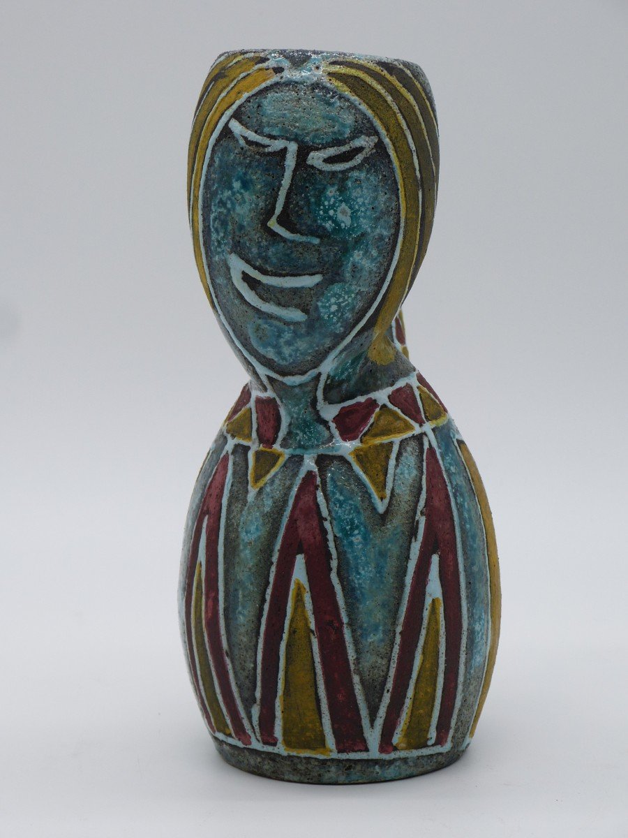 Anthropomorphic Accolay Ceramic Pitcher-photo-2