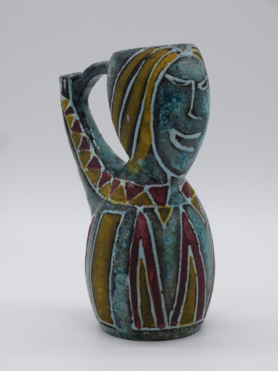 Anthropomorphic Accolay Ceramic Pitcher