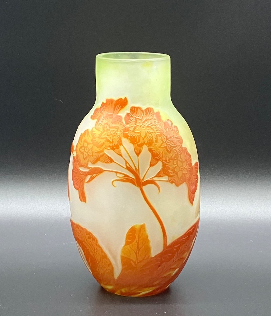 émile Gallé Art Nouveau Vase With Umbelles 19.5 Cm