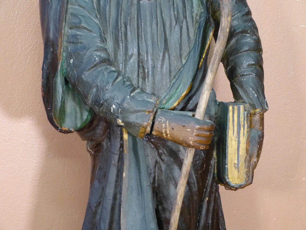 Importate Wooden Statue 156 Cm Saint Pellerin Saint James The Greater 17_18th -photo-3