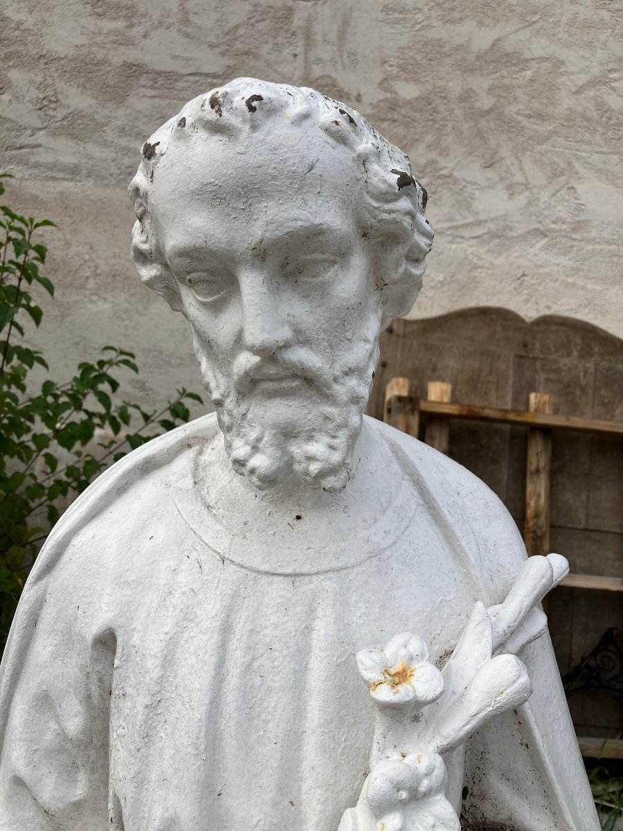 Grand Saint Joseph En Fonte 140 Cm -photo-2