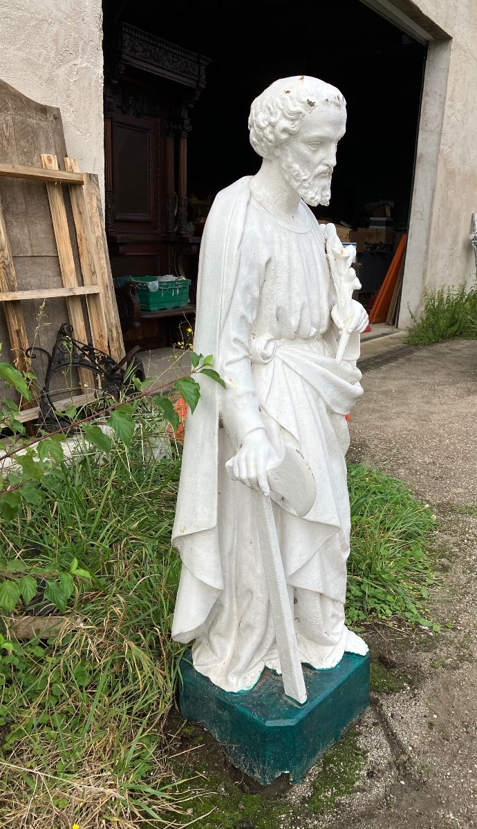 Grand Saint Joseph En Fonte 140 Cm -photo-3