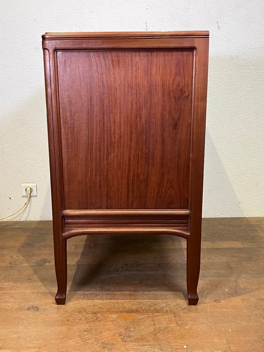 Small Art Nouveau Gauthier Poinsignon Mahogany Chest Of Drawers-photo-6