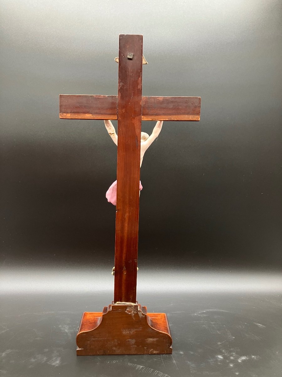 Christ In Eastern Earthenware Plum Tree Cross 19th Century Saint Clement -photo-4