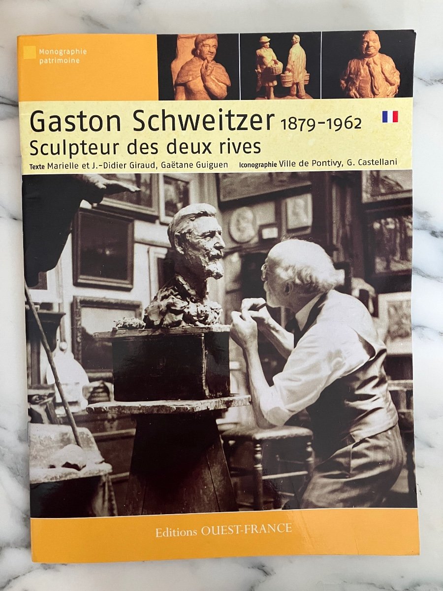 Gaston Schweitzer Fond D’atelier Sculpture Bronze Plâtre Terre Cuite -photo-8