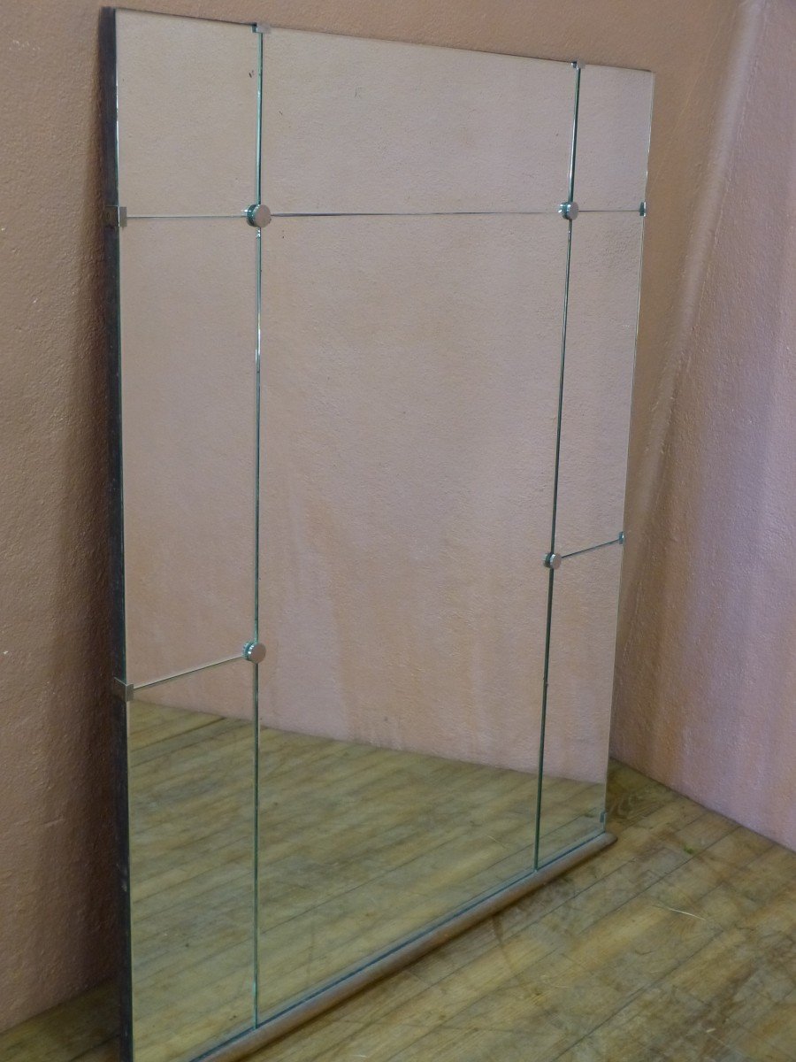 Large 50s Bistro Mirror 125 X 101 Cm-photo-1