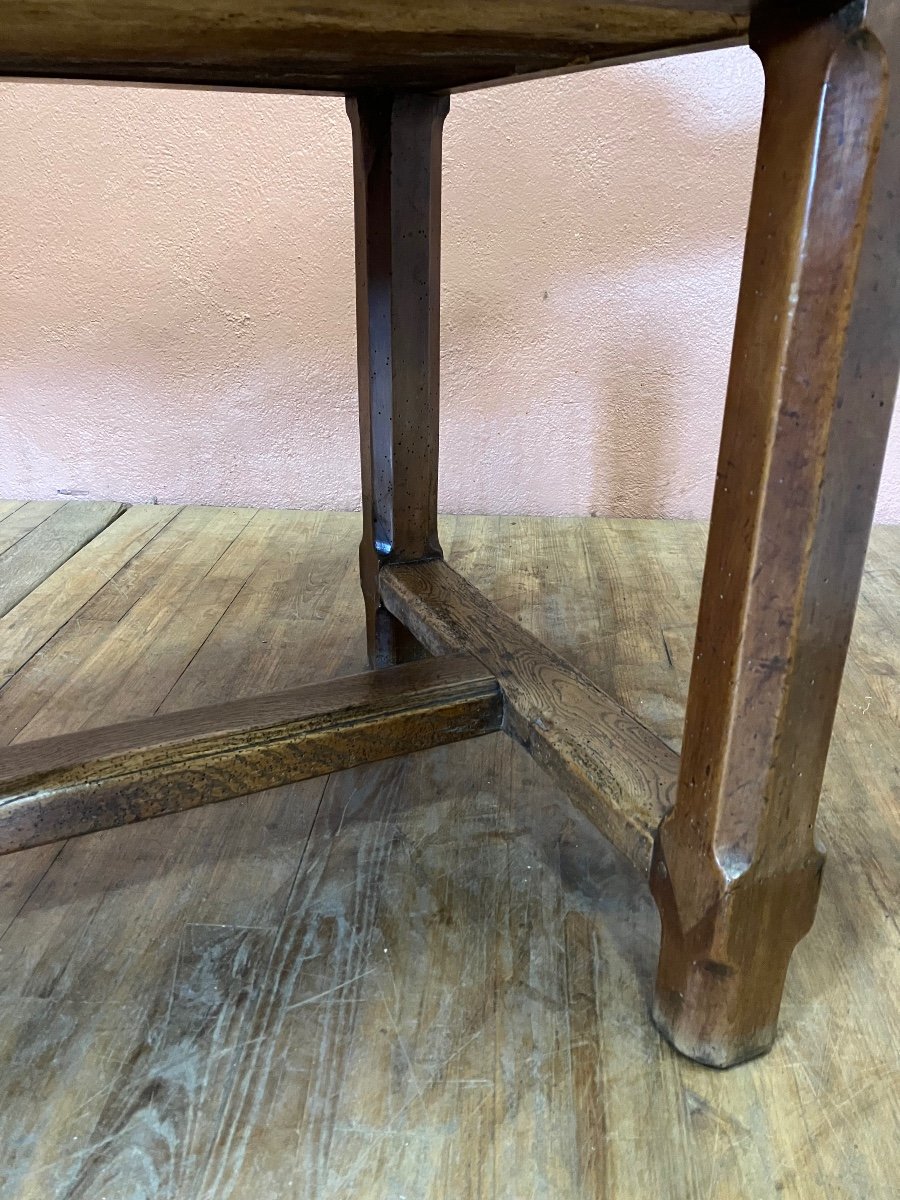 Grande Table De Ferme Ancienne En Noyer 224 Cm -photo-3