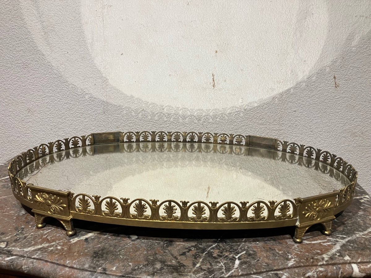 Large Empire Style Table Centerpiece 75 X 46 Cm In Bronze