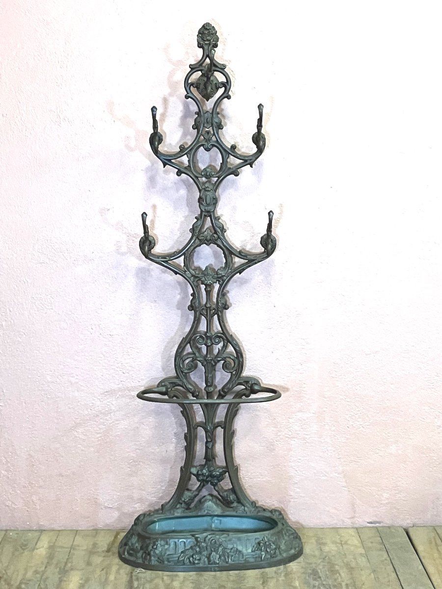 Corneau Charleville Cast Iron Coat Rack 