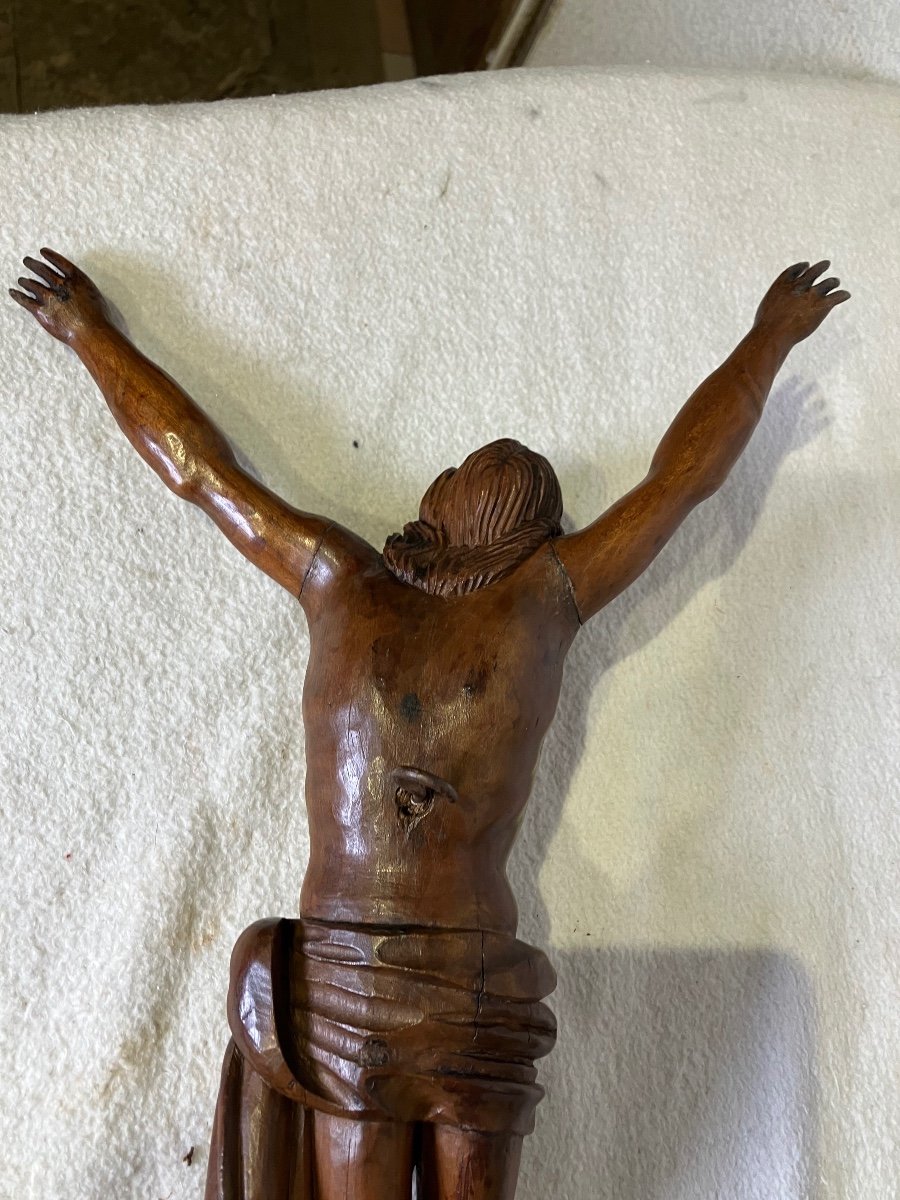 Wooden Christ 17th 42 Cm-photo-1