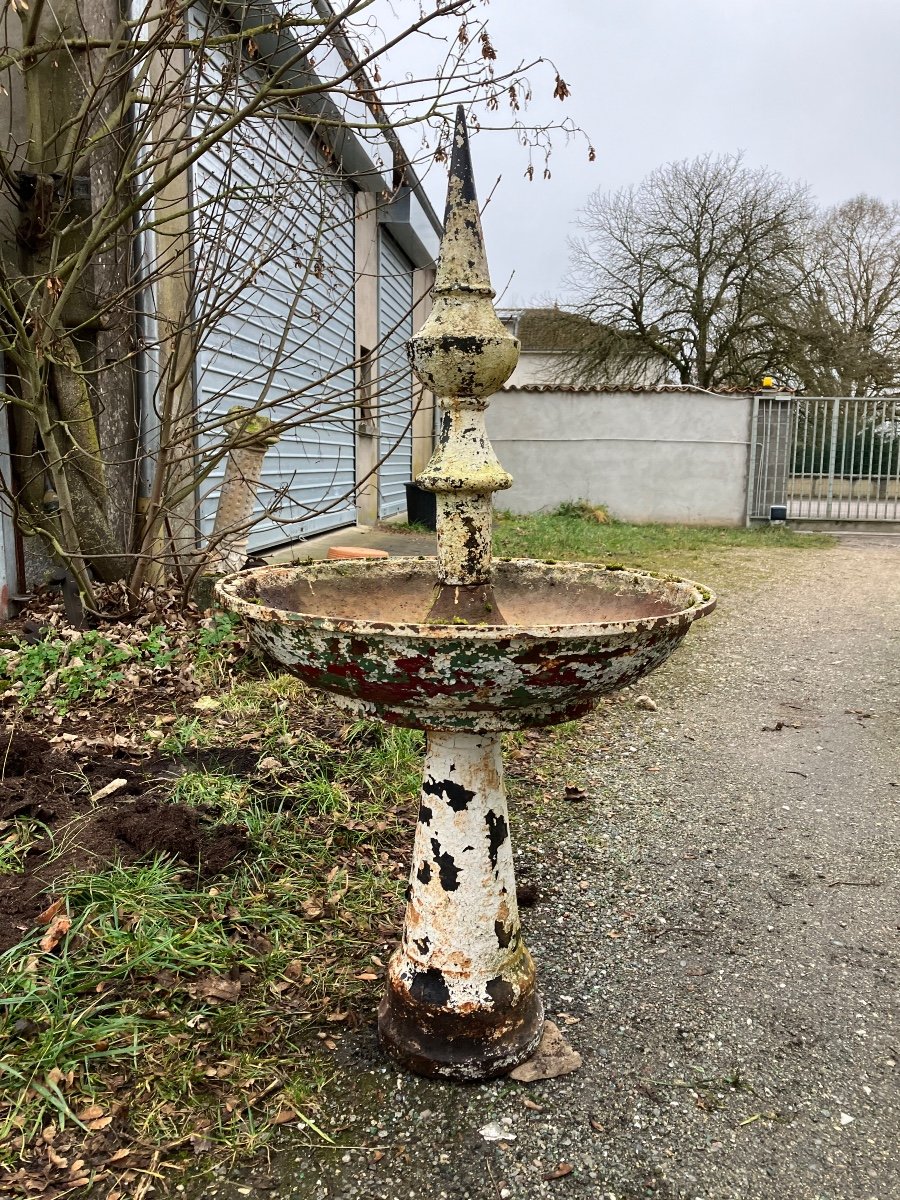 Abrevoir à Oiseaux Fonte Vasque De Jardin Jardinière Déco Extérieur Fontaine -photo-3