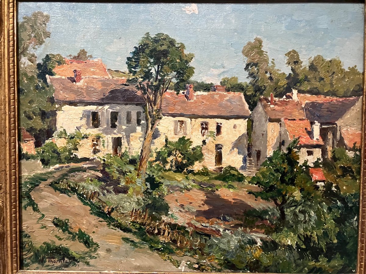 W Thornley Landscape Oise Surroundings Of Camille Pissaro School Of Pontoise, Painters Of Oise-photo-4