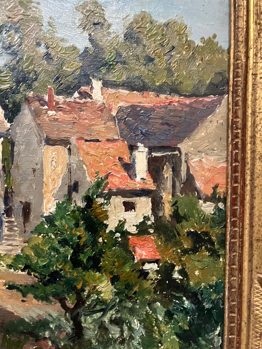 W Thornley Landscape Oise Surroundings Of Camille Pissaro School Of Pontoise, Painters Of Oise-photo-2