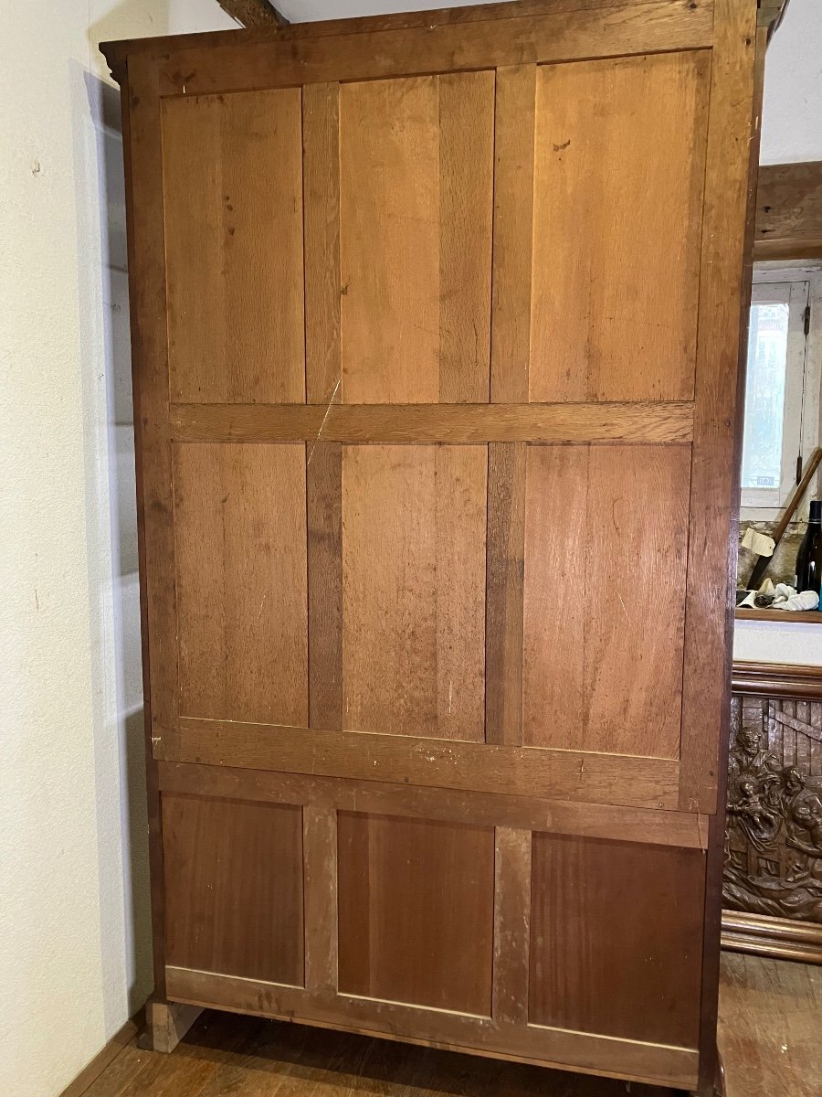 Majorelle Important Curved Display Cabinet Silversmith In Mahogany Art Nouveau Nancy School Virginia Creeper-photo-3