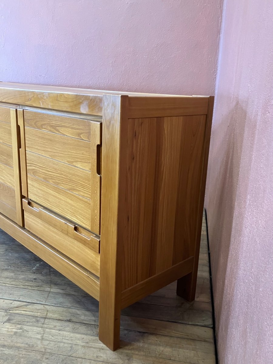 Maison Regain Enfilade En Orme 209 Cm Années 60 Avec  Bar -photo-2