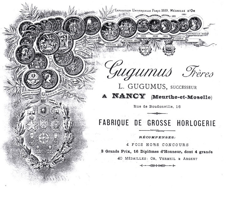 Important Mouvement D’horloge D’église édifice Gugumus Nancy 1911 Fabrique De Grosse Horlogerie-photo-1