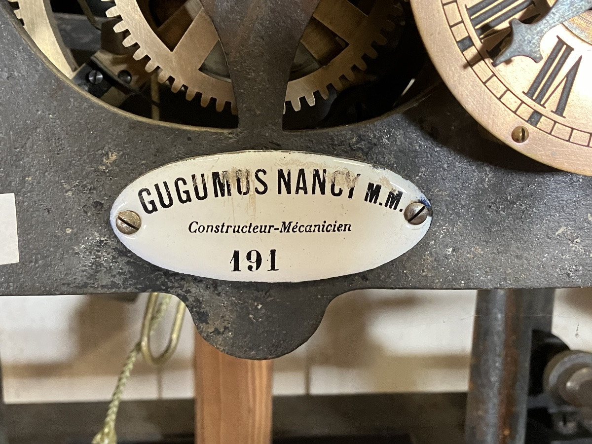 Important Church Clock Movement Gugumus Building Nancy 1911 Big Clock Factory-photo-2