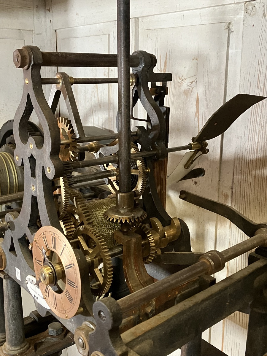 Important Church Clock Movement Gugumus Building Nancy 1911 Big Clock Factory-photo-3