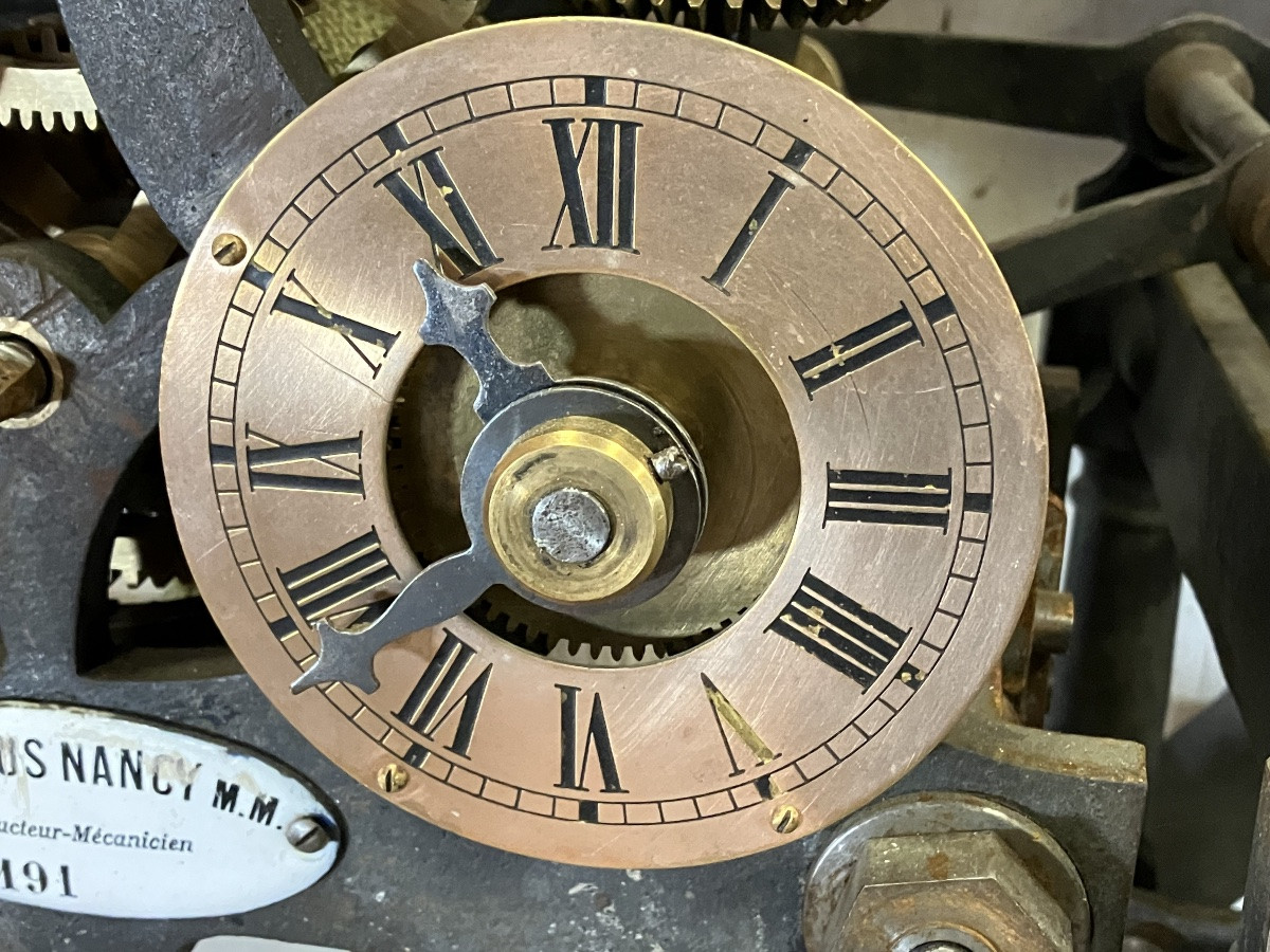 Important Church Clock Movement Gugumus Building Nancy 1911 Big Clock Factory-photo-6