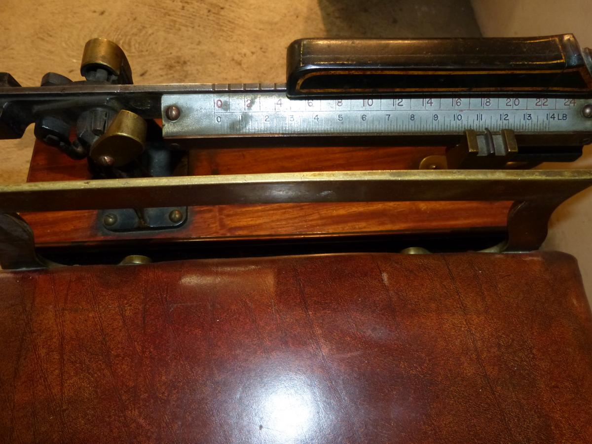 Mahogany Jockey Scale W & T Avery 19th Birmingham-photo-7