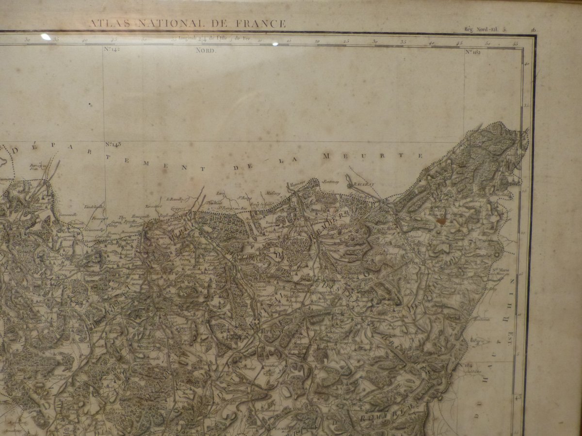 Map Of The Vosges Legend 18th Dated 1790-photo-3