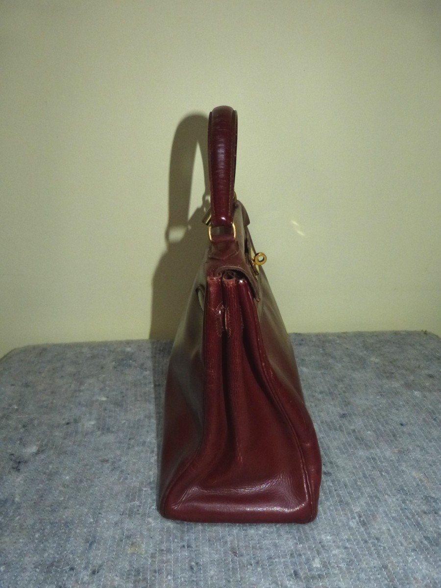 Sac Hermès Kelly 28 Rouge Année 1962-photo-1