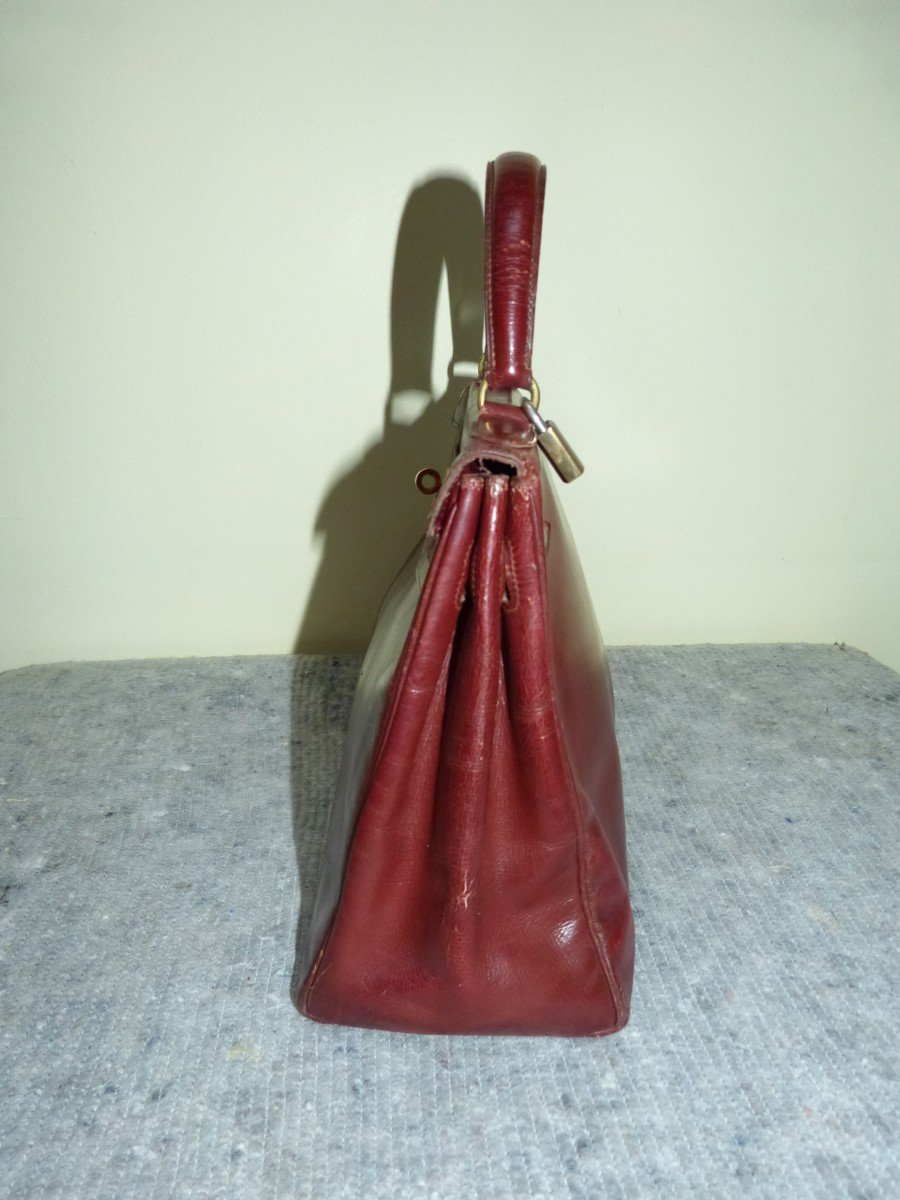 Sac Hermès Kelly 28 Rouge Année 1962-photo-2