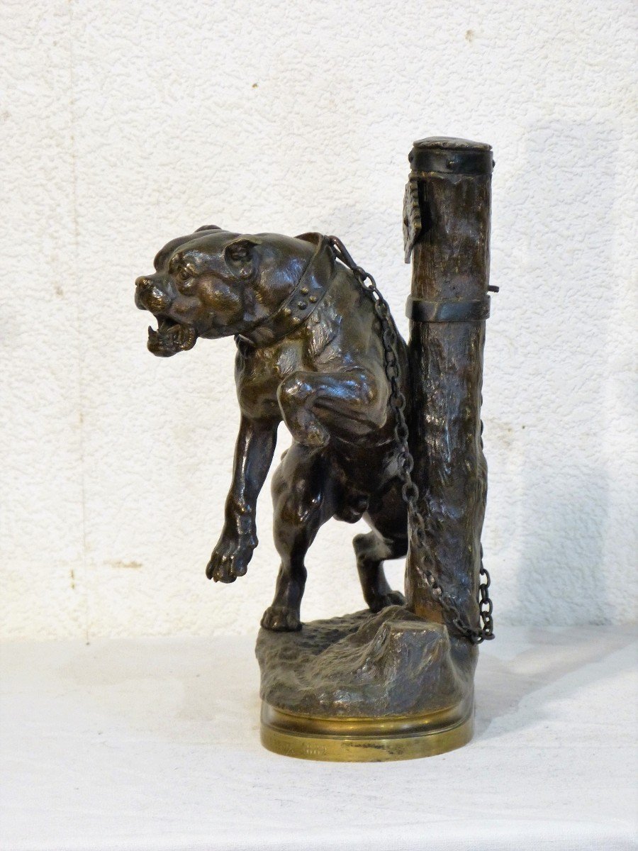 Charles Valton Chien Bronze Bouledogue -photo-2