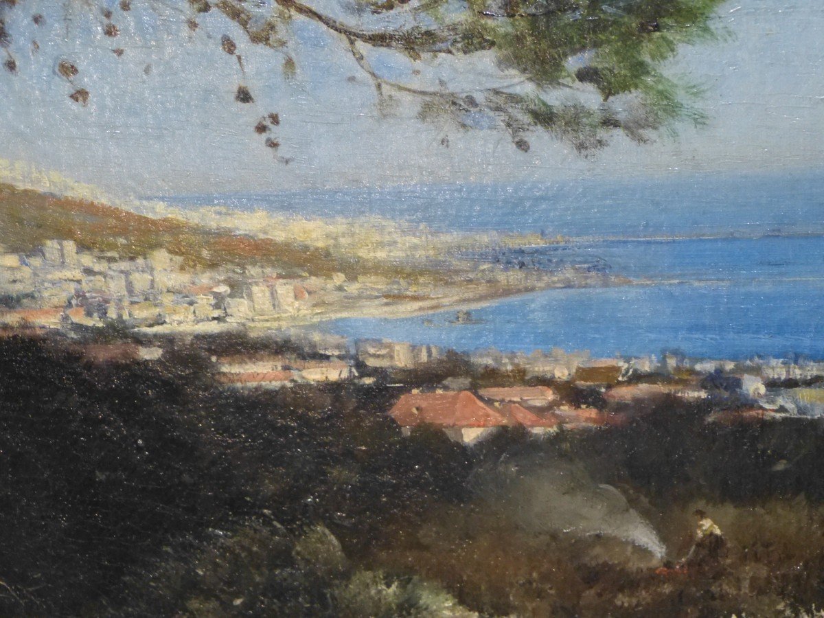 Maxime Noiré, La Baie d'Alger Paysage Orientaliste-photo-1