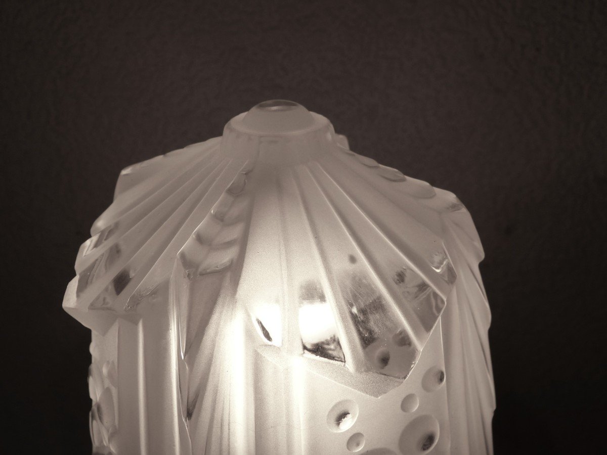 Müller Frs Luneville Art Deco Mushroom Lamp-photo-6