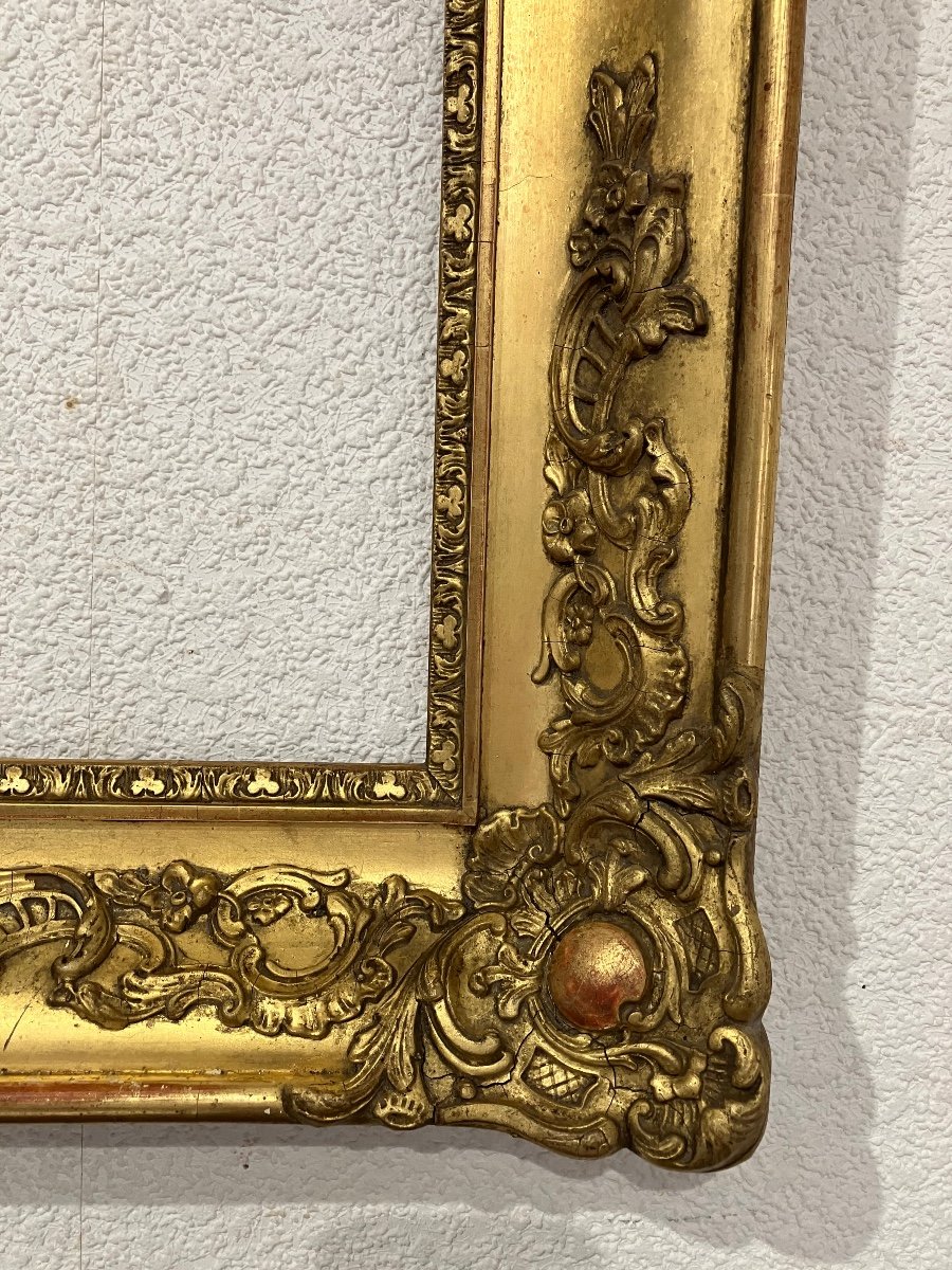 Golden Frame Napoleon III Louis XV Style-photo-2