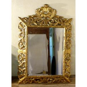 Openwork Golden Mirror 141 X 95 Cm 19th Century