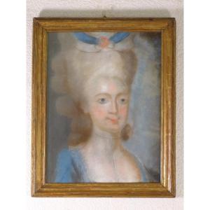 Pastel 18ème Madame  Du Barry Comtesse Portrait
