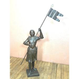 Large Triumphant Joan Of Arc In Bronze 