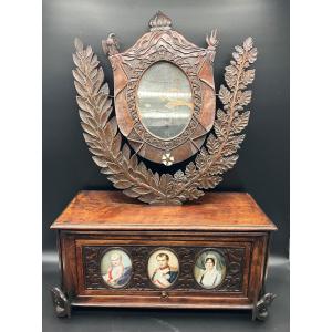 Psyché Empire Napoléon Bonaparte Souvenir Napoléonien 19ème Aiglon Corse Famille Impériale 