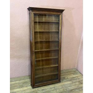 Small Oak Collector's Wall Display Case 