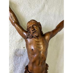 Christ En Bois 17eme 42 Cm