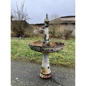 Bird Bath Cast Iron Garden Basin Planter Outdoor Decor Fountain 