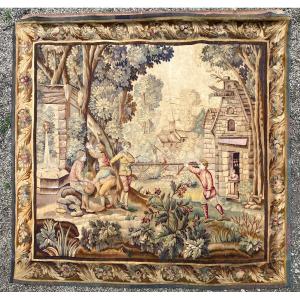 Large Aubusson Tapestry 19th Century 262 X 275 Cm