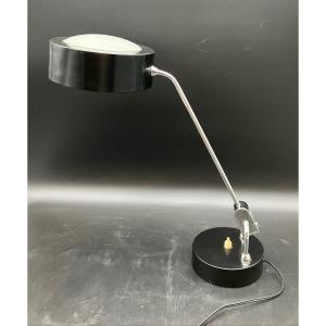 Lampe Perriand édition Jumo Modèle 750 En Métal Laqué Et Chromé Années 60