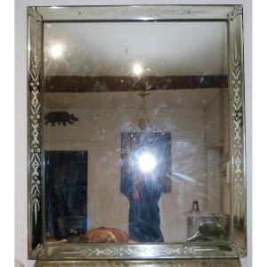 Large Venice Mirror 141 X 121 Cm, 19th Century