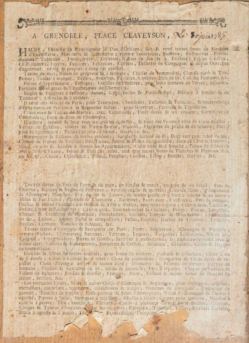 Jean-François Hache (1730-1796). Important bureau à cylindre-photo-2